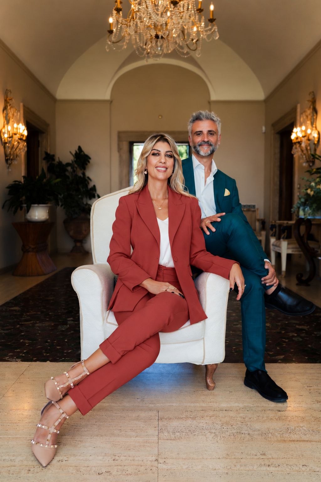 Erika Morgera e Riccardo, ideatori del Christmas Lab